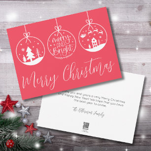 Festival Simple Merry Bright Weihnachten
