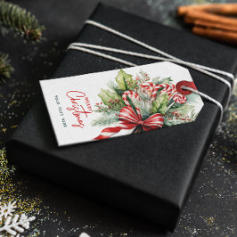 Festival süße Candy Canes Frohe Weihnachten Geschenkanhänger