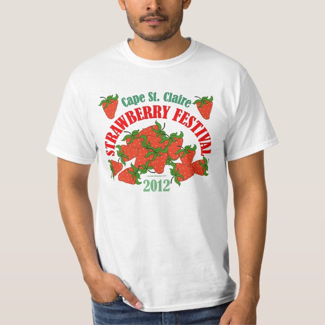 Festival-T-Shirt 2012 Kap-St. Claire Erdbeer T-Shirt (Vorderseite)
