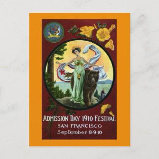 Festival zum Eintritt in die kalifornische Kultur Postkarte