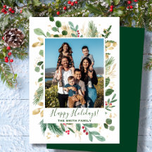 Festivalgrün Blattwerk Pine Wasserfarben