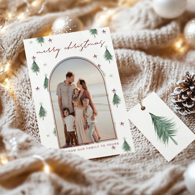 Festivals Arbres & Etoiles Joyeuse carte de Noël e (Créateur téléchargé)