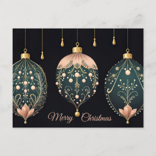 Festivals Baubles Weihnachtsgrüßkarte Postkarte