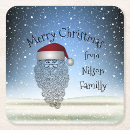 Festivals Chritsmas Party Funny Niedlicher Weihnac Rechteckiger Pappuntersetzer