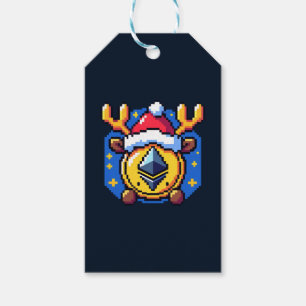 Festivals Crypto Reindeer - Funny Pixel Art Holida Geschenkanhänger