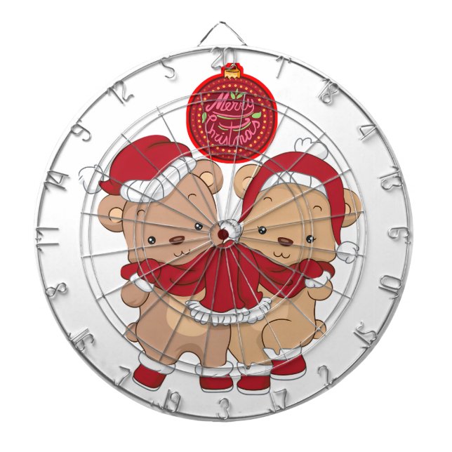 Festivals Dartboard Design für ein frohes Weihnach Dartscheibe (vorne)