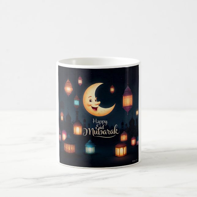 Festivals Eid Mubarak Crescent Moon Kaffeetasse (Mittel)