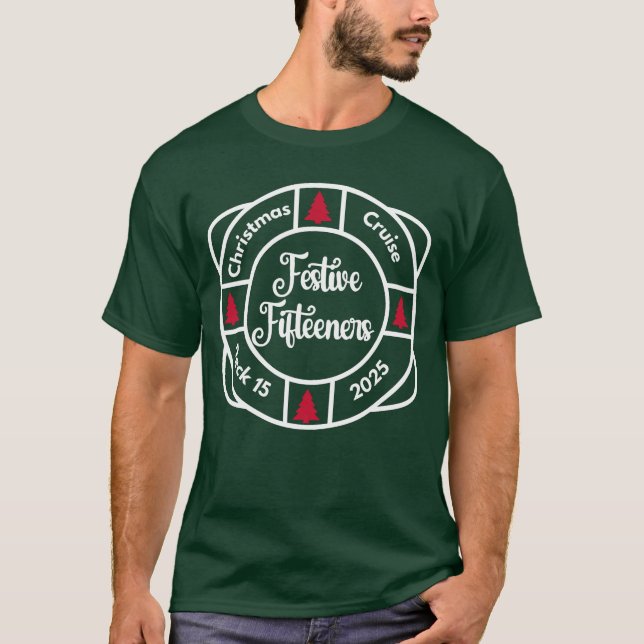 Festivals Fifteeners Classic Crew T-Shirt (dk Gree (Vorderseite)