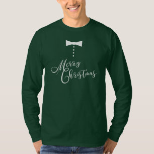 Festivals Frohe Weihnachtsbäume Krawatte Tuxedo St T-Shirt