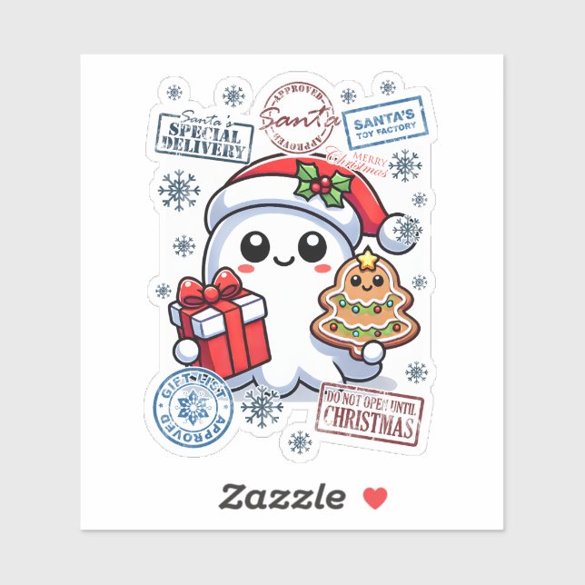 Festivals Ghost Geschenk Weihnachtsaufkleber Aufkleber (Blatt)