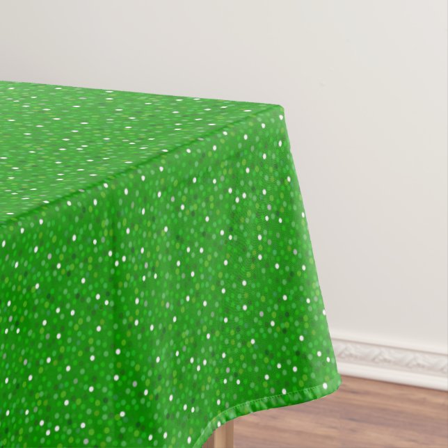 Festivals Glittering Green Confetti Muster Tischdecke (Beispiel)