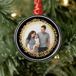 Festivals Gold Confetti Foto Weihnachten Silbernes Ornament