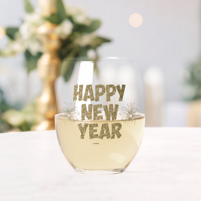 Festivals Gold New Year Trinkbehälter Set Weinglas Ohne Stiel (Insitu (Hochzeit))