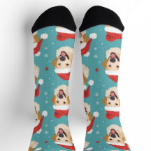 Festivals Golden Retriever Weihnachtssocken der Cr