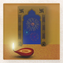 Festivals Happy Diwali Feuerwerk - Untersetzer