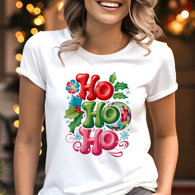Festivals Ho Ho Ho Disco Tri-Blend Shirt (Von Creator hochgeladen)
