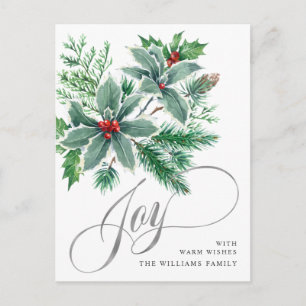 Festivals Holly Berry Weihnachtsgrüße Postkarte