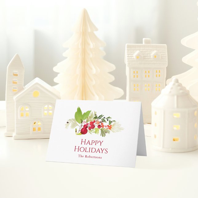 Festivals Holry und Evergreen Wasserfarbe Karte (Von Creator hochgeladen)