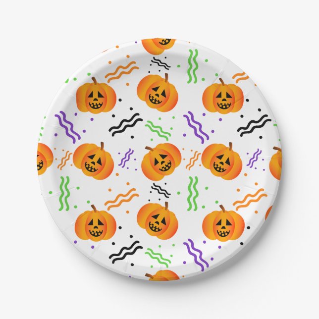 Festivals Jack-O'-Lantern Paper-Teller Pappteller (Vorderseite)