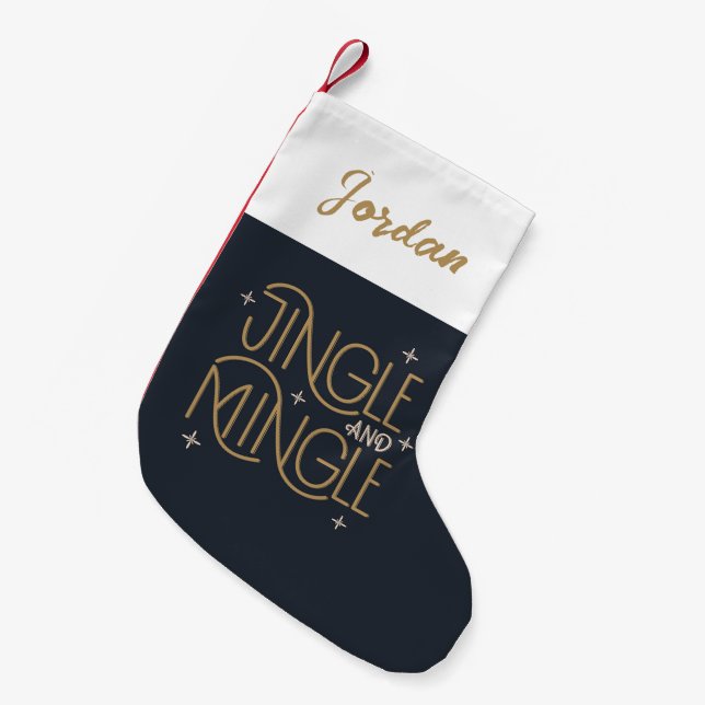 Festivals, Jingle und Mingle Holiday Design Kleiner Weihnachtsstrumpf (Vorderansicht (hängend))