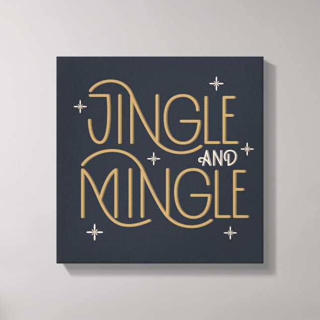 Festivals, Jingle und Mingle Holiday Design Leinwanddruck (Vorderseite)