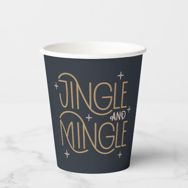 Festivals, Jingle und Mingle Holiday Design Pappbecher (Vorderseite)