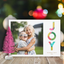 Festivals JOY Colorful Paper Weihnachtsbaumen Foto