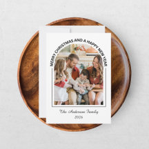 Festivals Lässig Frohe Weihnachtsfotokarte