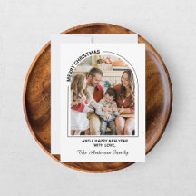 Festivals Lässig Frohe Weihnachtsfotokarte