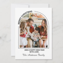 Festivals Lässig Frohe Weihnachtsfotokarte