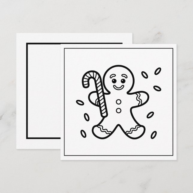 Festivals Liebhaber von Weihnachtskuchen Feiertagskarte (Vorne/Hinten)