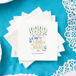 Festivals Menorah Hanukkah Serviette<br><div class="desc">Feierliche Menorah Hanukkah Design.</div>