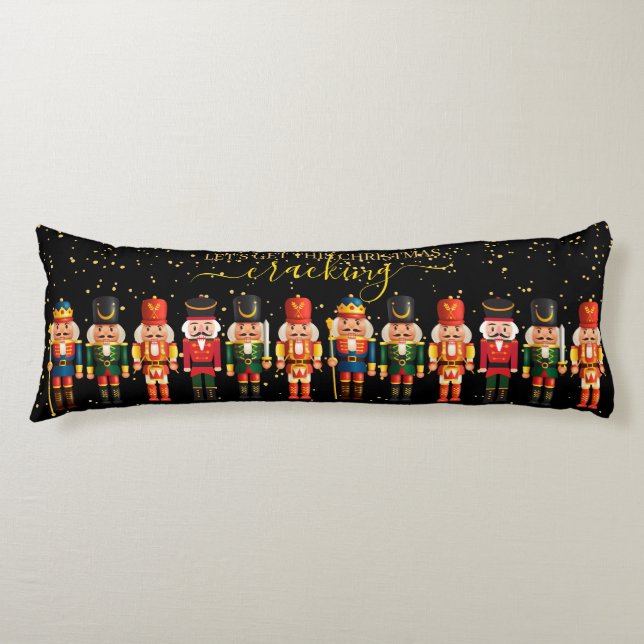 Festivals Moderne Xmas Niedlicher Nutcracker Seitenschläferkissen (Vorderseite)
