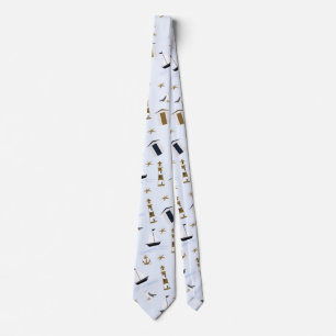 Festivals Nautic Print Krawatte