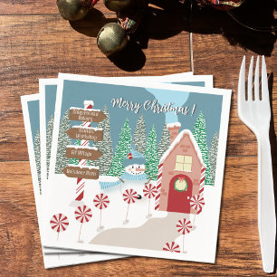 Festivals Nordpol Weihnachtsbuch Napkins Serviette