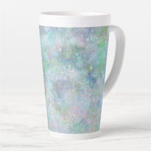 Festivals Pastel Snowflake Design Milchtasse