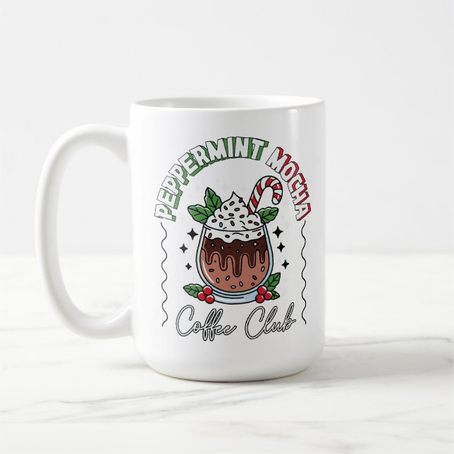 Festivals Peppermint Mocha Coffee Cup Design Kaffeetasse (Links)