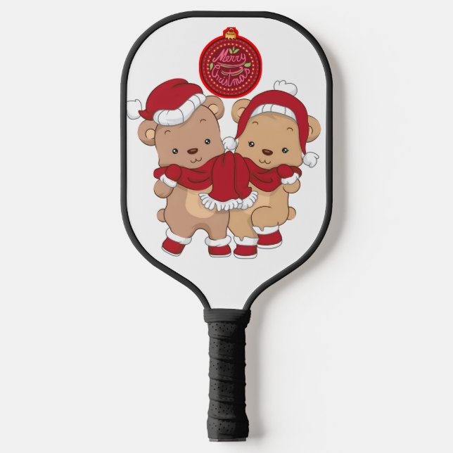 Festivals Pickleball Paddle Design - Frohe Weihnac (Vorderseite)