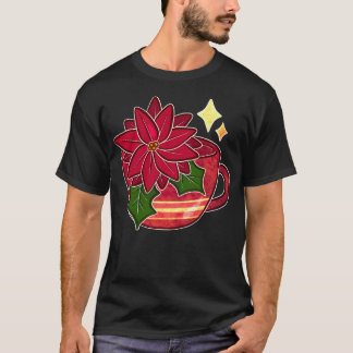 Festivals Poinsettia Teacup T-Shirt