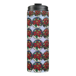 Festivals Poinsettia Wonderland Travel Mug Thermosbecher