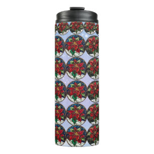 Festivals Poinsettia Wonderland Travel Mug Thermosbecher