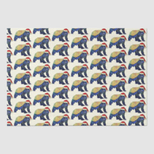 Festivals Psychedelic Honey Badger Badass Weihnach Seidenpapier