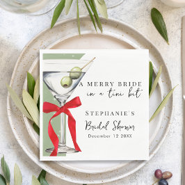 Festivals Retro Red Bow Dirty Martini Brautparty Serviette