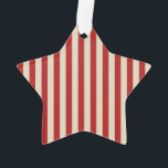 Festivals Retro Vintage vertikale PopCorn Streifen Ornament<br><div class="desc">Ein festliches, im Retro-Stil gehaltenes Dekor aus roten und beigen Streifen in horizontaler oder vertikaler Form ist ein moderner klassischer Grafikstil, der immer für sich selbst oder für jemanden, der auf Ihrer Liste besonders ist, ein besonderes Geschenk macht, das bei festlichen Anlässen sicher einen Eindruck macht. E-Mail mit dem unten...</div>
