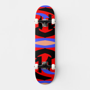 Festivals Rote Indische und Japanische Kunstmischu Skateboard