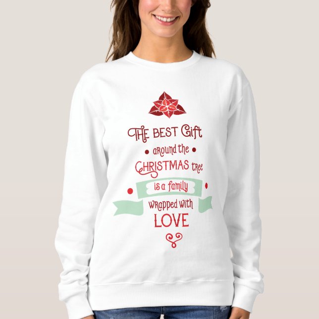 Festivals Skriptangebot Weißes Sweatshirt (Vorderseite)