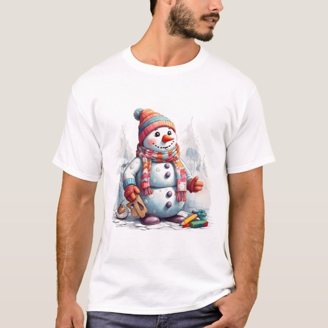 Festivals Snowman Chuckle Shirt (Vorderseite)