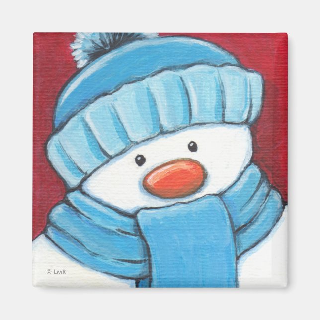 Festivals Snowman Kühlschrank Magnet (Vorne)
