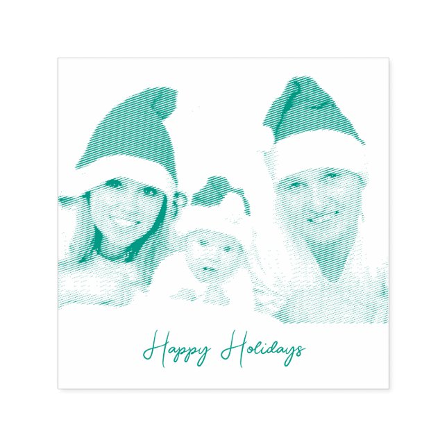Festivals Trendy Happy Holiday Foto Permastempel (Design)