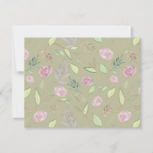 Festivals Wasserfarben - Blume 5 Mitteilungskarte